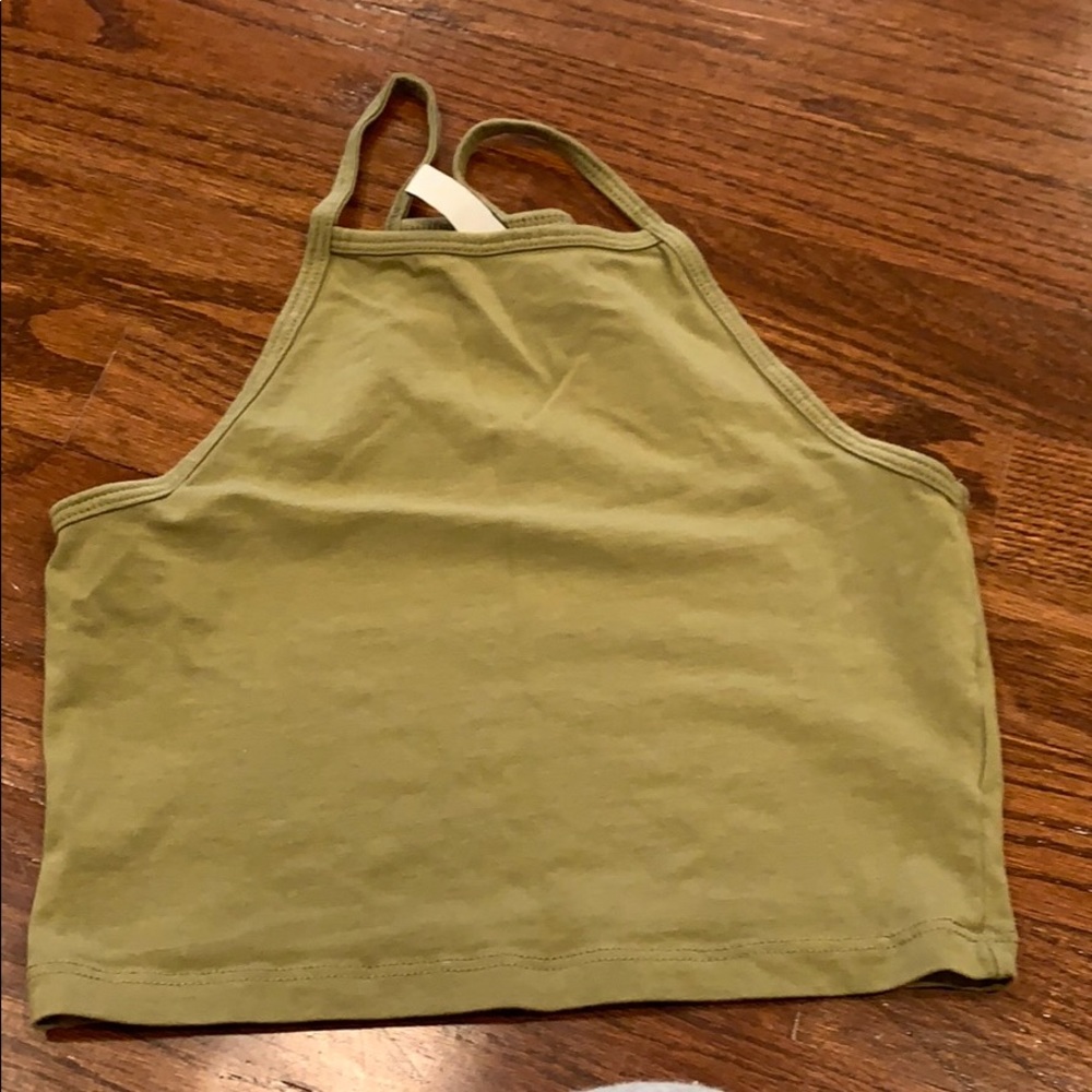 Green Crop Top